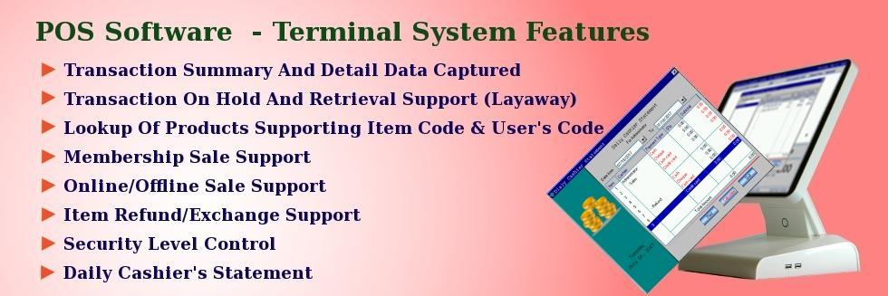 POS Terminal Software for Retail businesses